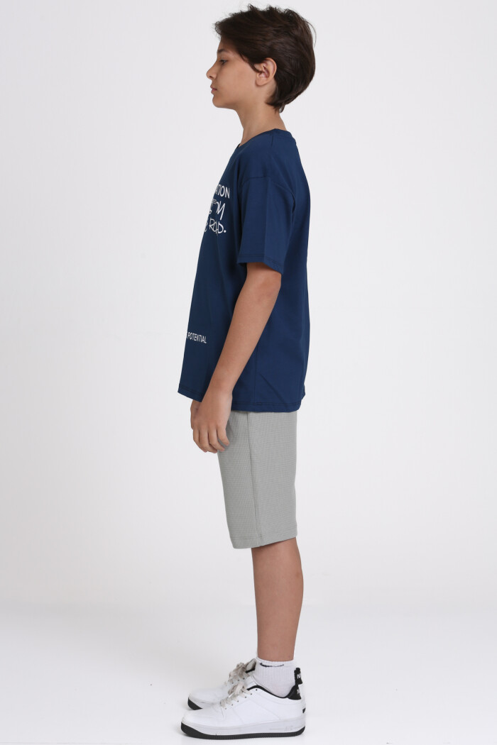 Lacivert Best Generation Baskılı 9-13 Yaş Takım - 81403-3