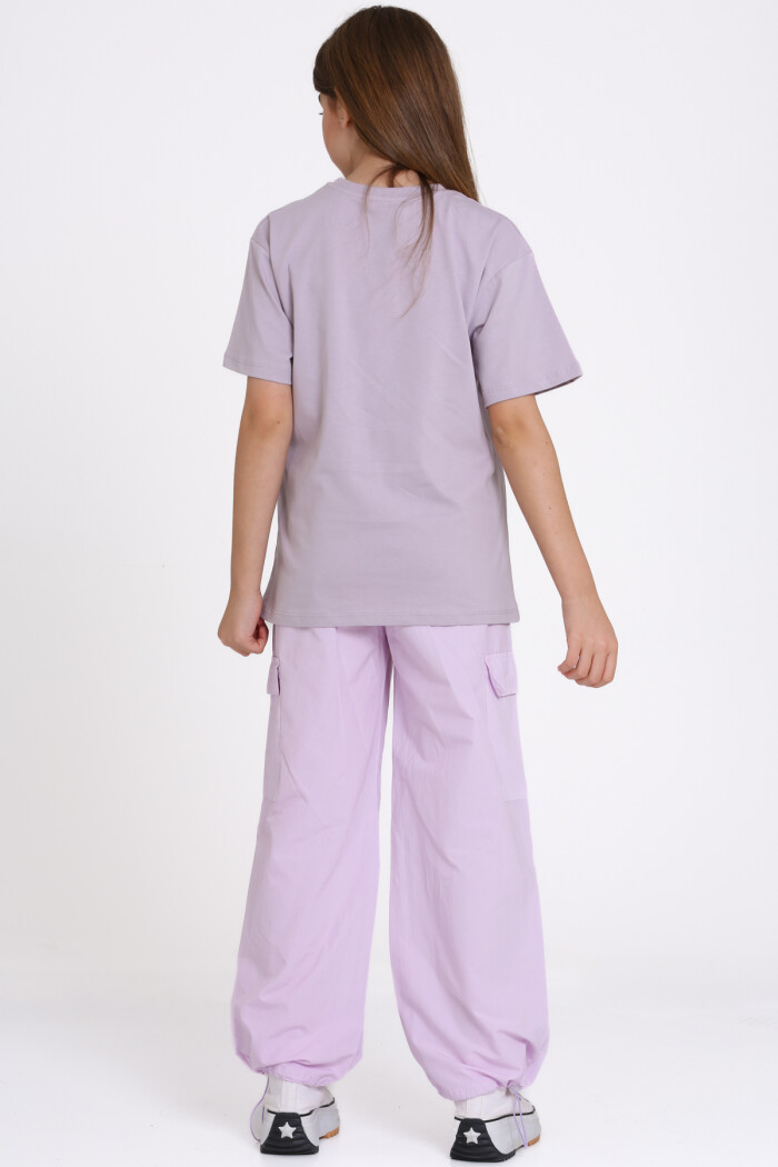 Lila Made Me Dream Baskı 9-13 Yaş Takım - 2486-3