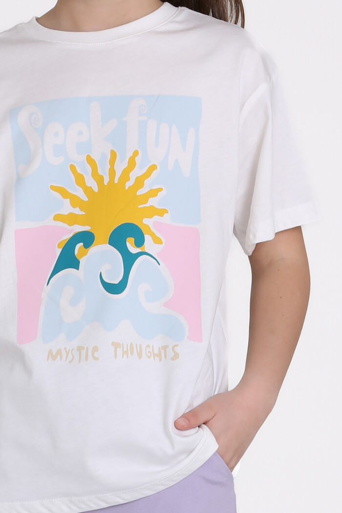 Lila Seek Fun Baskılı 9-13 Yaş Takım - 2483-1