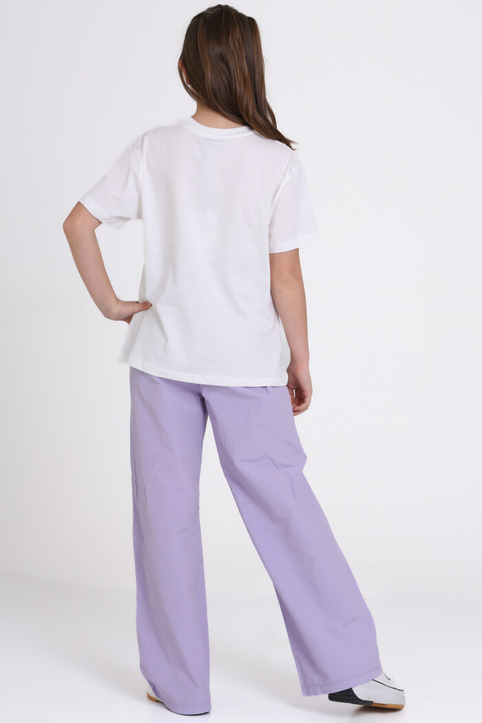 Lila Sunshine Fun Baskılı 9-13 Yaş Takım - 2484-3