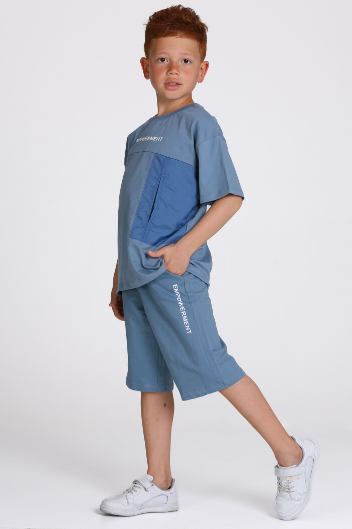 Mavi Empowerment Baskılı 5-9 Yaş Takım - 2497-4