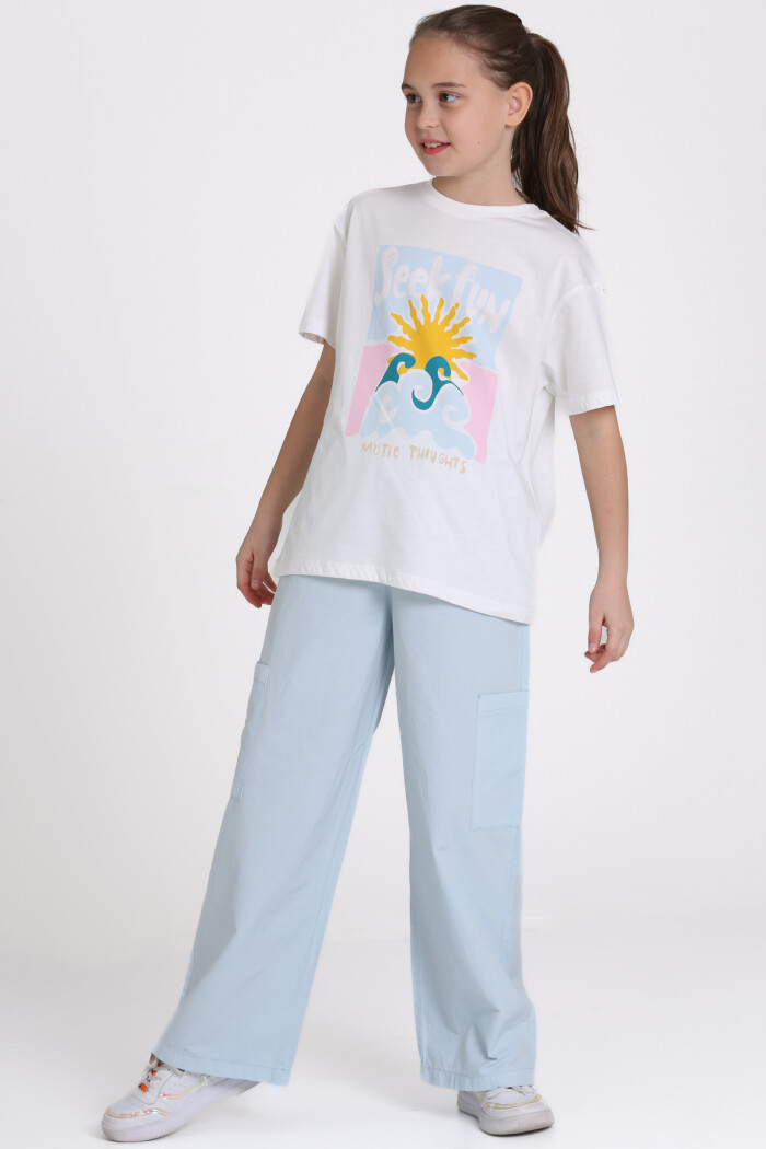 Mavi Seek Fun Baskılı 9-13 Yaş Takım - 2483-4