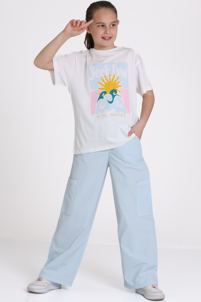 Mavi Seek Fun Baskılı 9-13 Yaş Takım - 2483-4