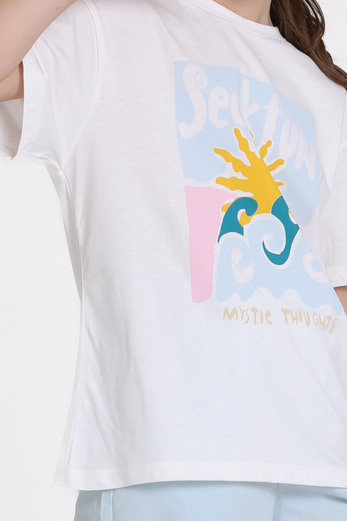 Mavi Seek Fun Baskılı 9-13 Yaş Takım - 2483-4