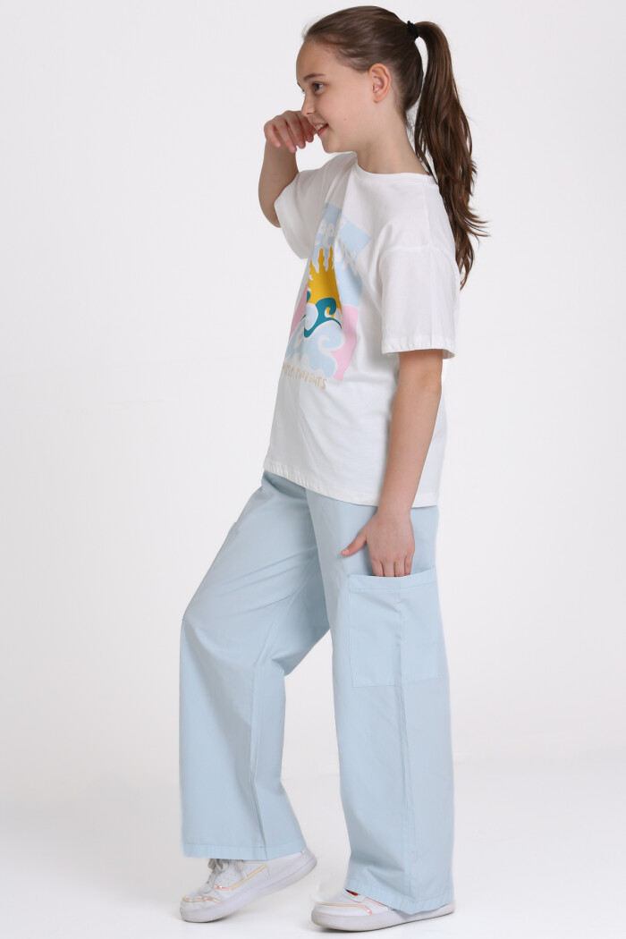 Mavi Seek Fun Baskılı 9-13 Yaş Takım - 2483-4