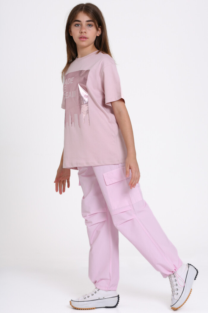 Pudra Made Me Dream Baskı 9-13 Yaş Takım - 2486-5