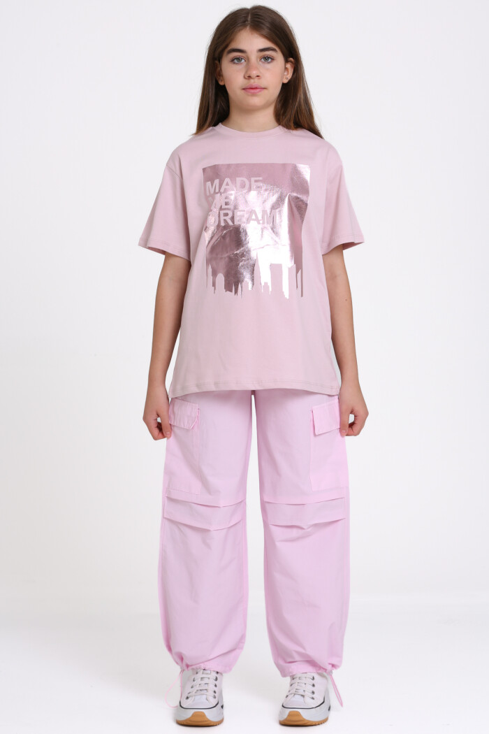 Pudra Made Me Dream Baskı 9-13 Yaş Takım - 2486-5