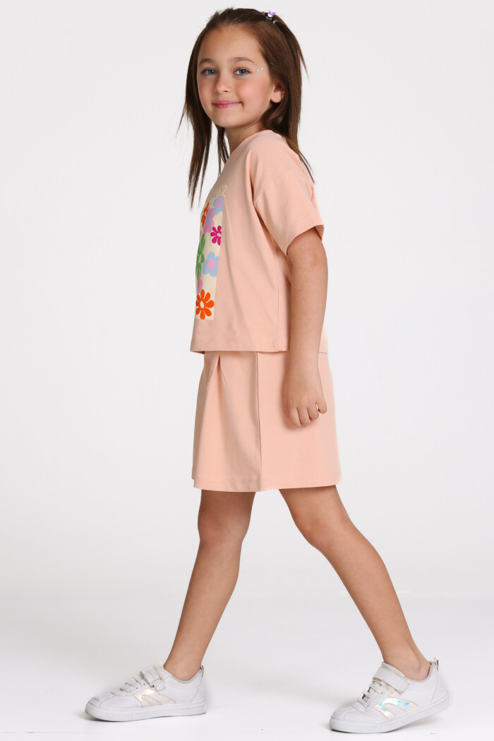 Somon Flower Power Baskılı 3-7 Yaş Takım - 2510-5