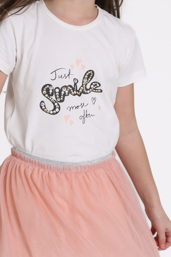 Somon Tüllü Etekli 4-13 Yaş Takım - 81411-1