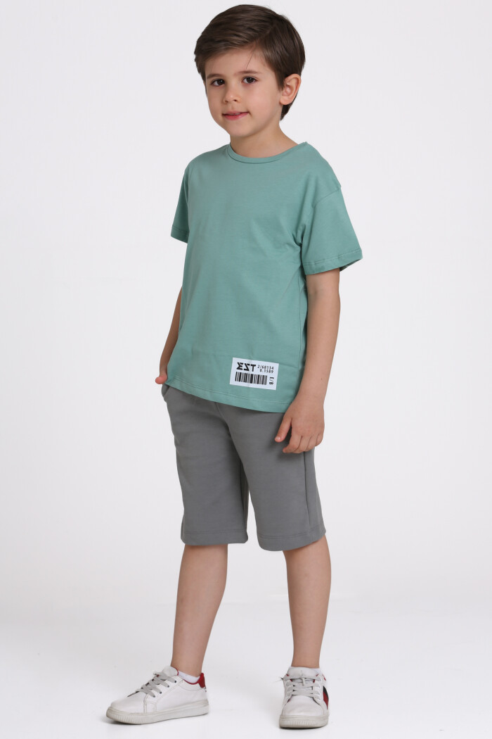 Su Yeşili Baskılı 6-10 Yaş Takım - 81415-2