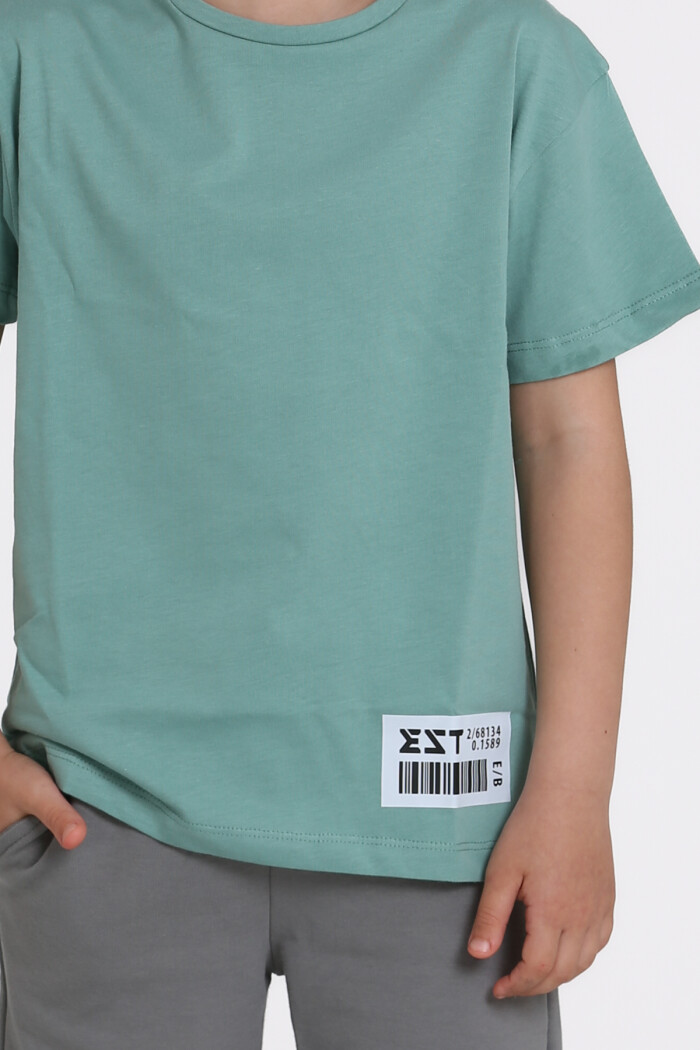 Su Yeşili Baskılı 6-10 Yaş Takım - 81415-2