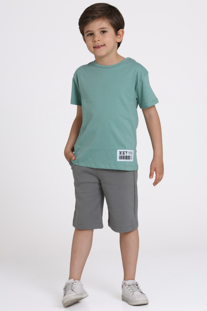 Su Yeşili Baskılı 6-10 Yaş Takım - 81415-2