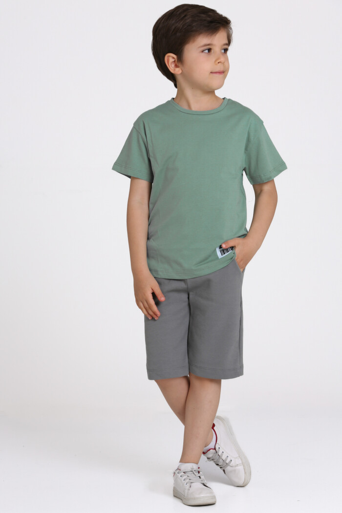 Yeşil Baskılı 6-10 Yaş Takım - 81415-3