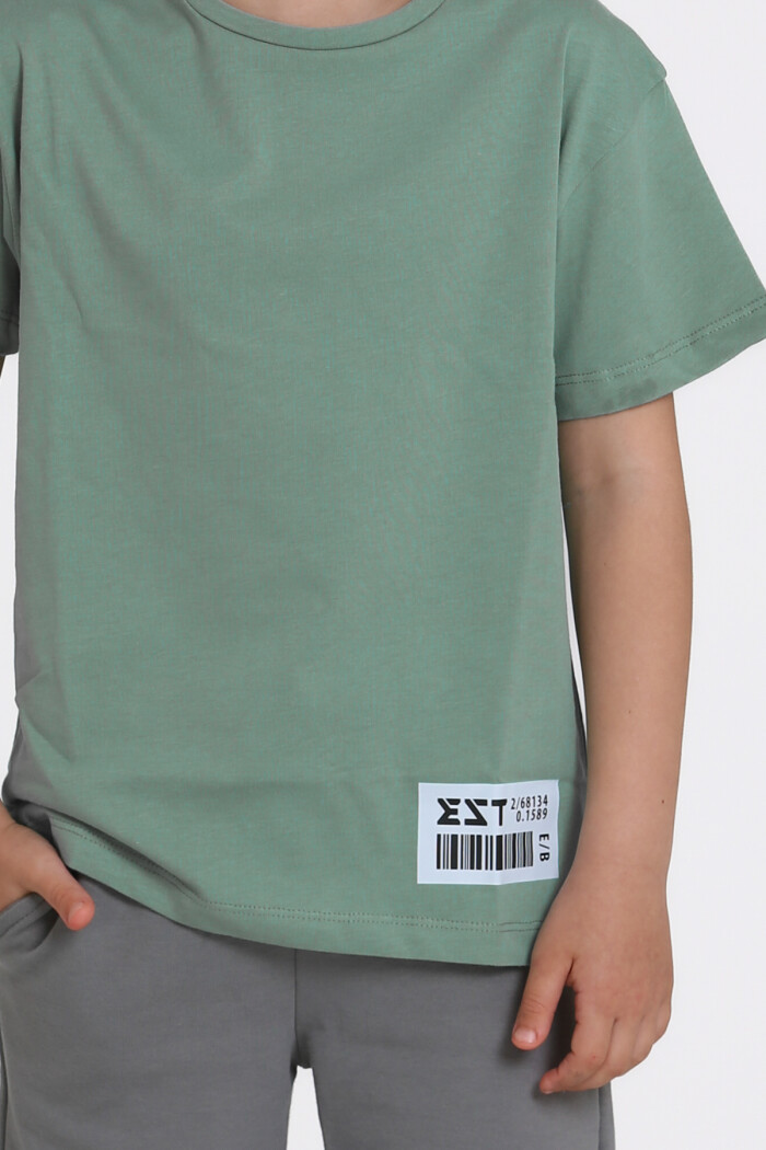 Yeşil Baskılı 6-10 Yaş Takım - 81415-3