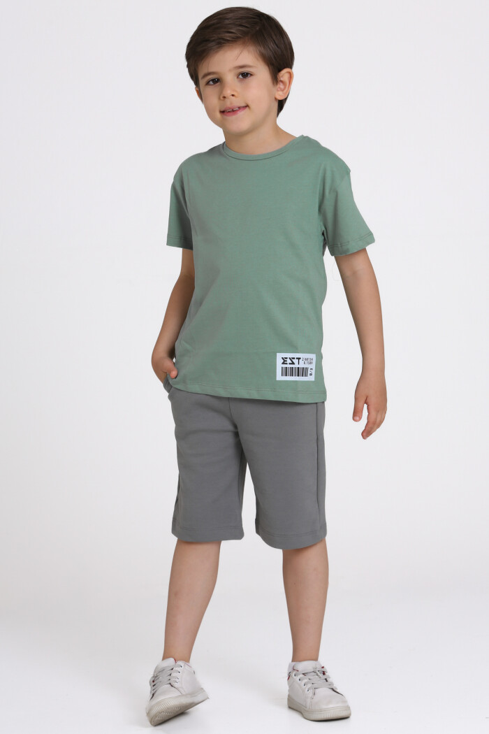 Yeşil Baskılı 6-10 Yaş Takım - 81415-3