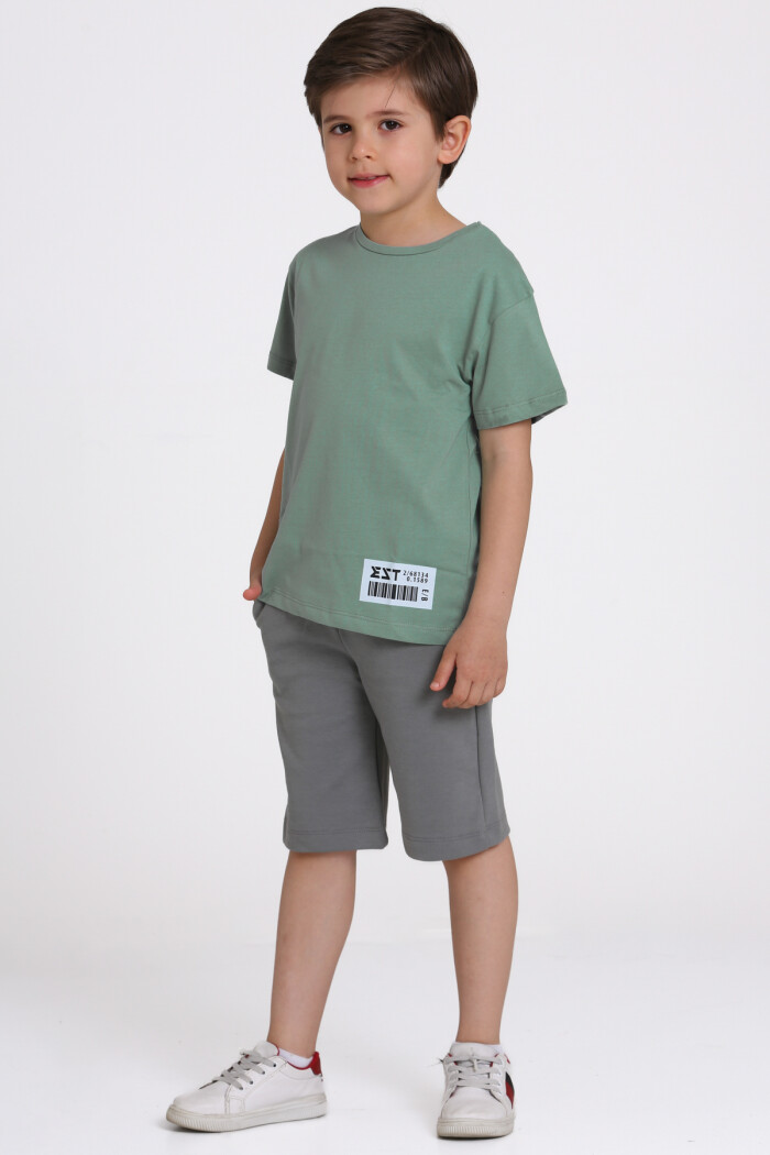 Yeşil Baskılı 6-10 Yaş Takım - 81415-3