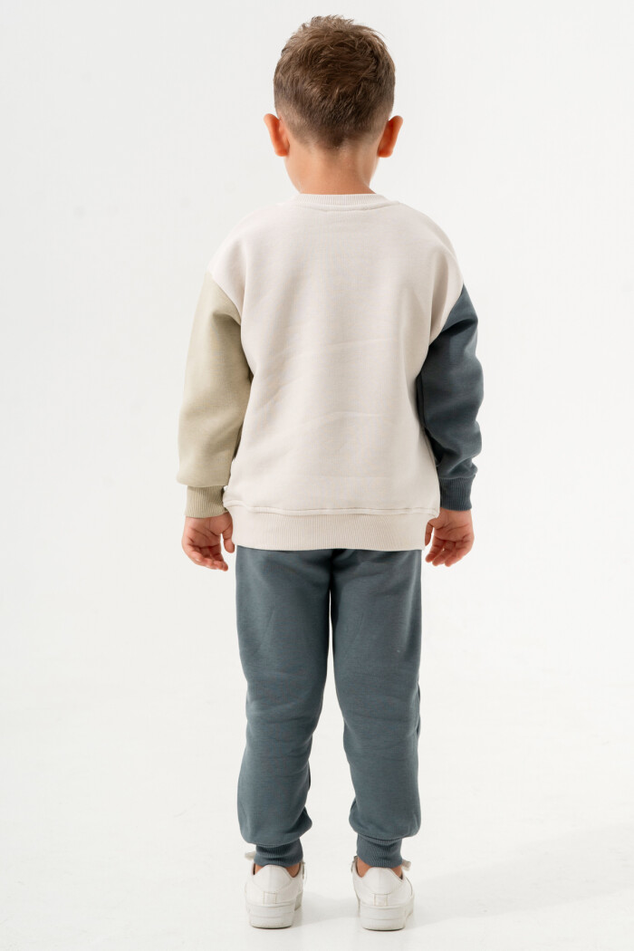 Erkek Bebek İndigo Parça Renkli 1-5 Yaş Takım 3608-3