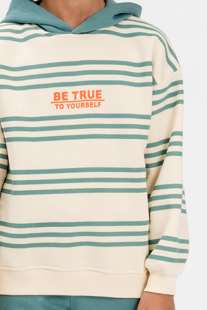 Erkek Çocuk İndigo Çizgili 5-9 Yaş Takım - 3591-2