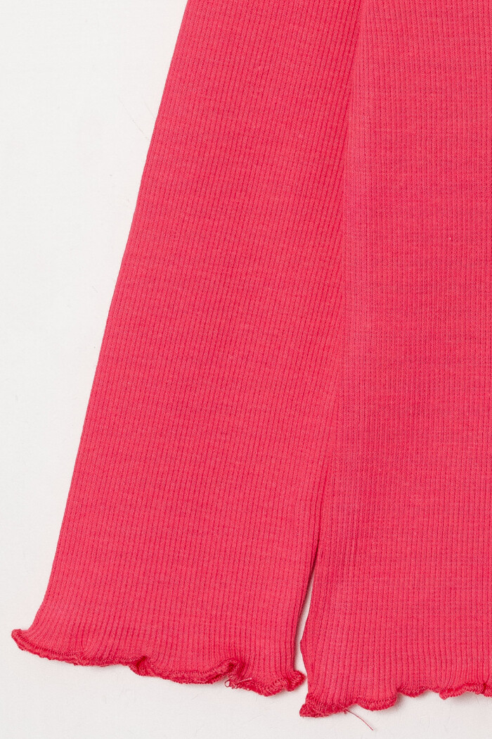 Kız Bebek Fuşya Kol ve Etek Dikişli 1-5 Yaş Sweatshirt - 3545-1