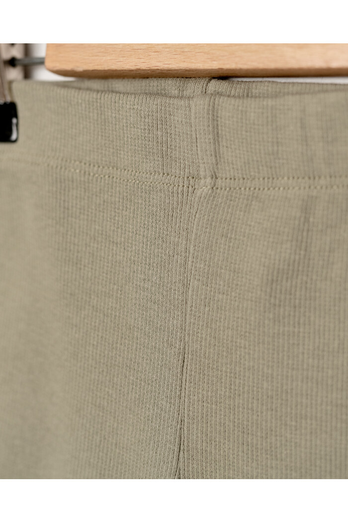 Kız Bebek Haki Fitilli Kumaş Geniş Paça 1-5 Yaş Tayt 3540-3