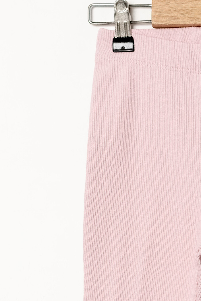 Kız Bebek Pudra Fitilli Kumaş Geniş Paça 1-5 Yaş Tayt 3540-5