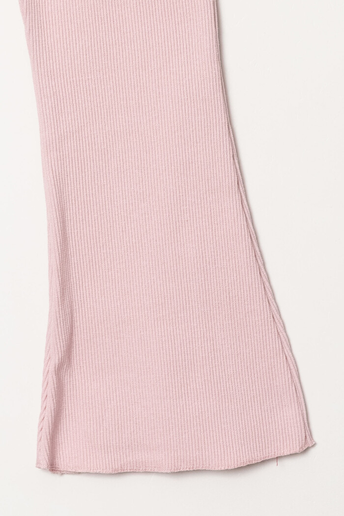 Kız Bebek Pudra Fitilli Kumaş Geniş Paça 1-5 Yaş Tayt 3540-5