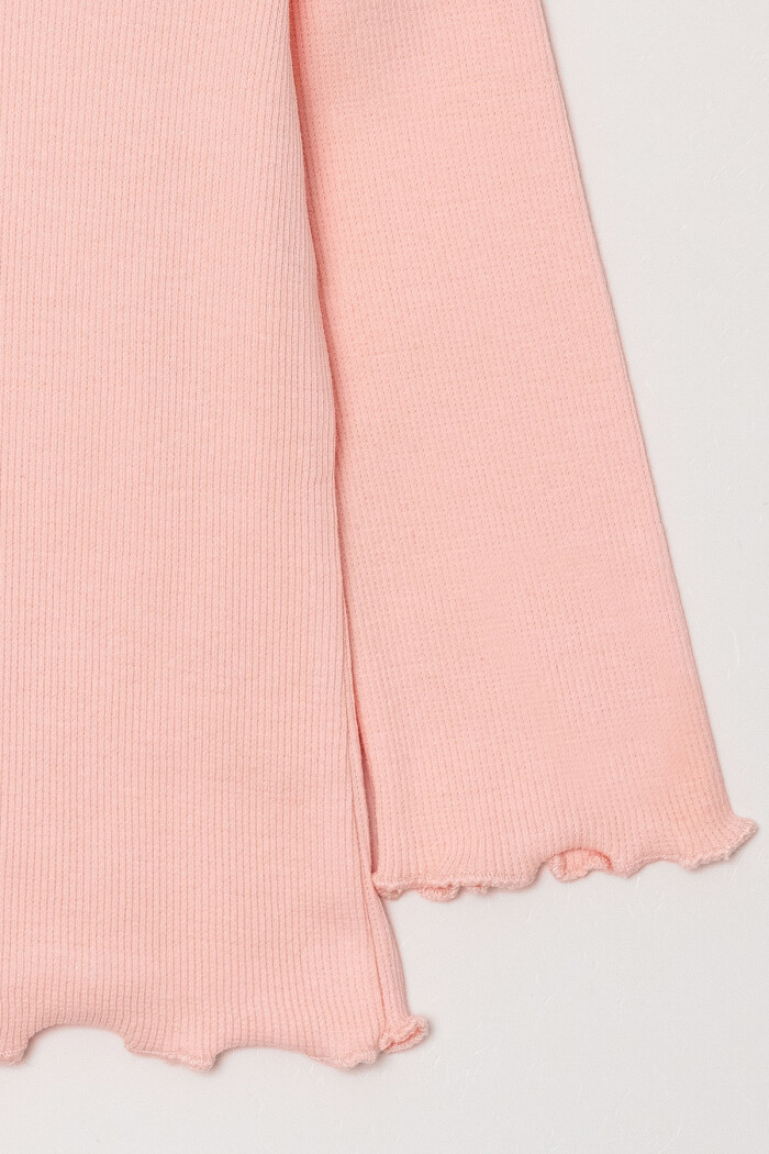 Kız Bebek Pudra Kol ve Etek Dikişli 1-5 Yaş Sweatshirt - 3545-6