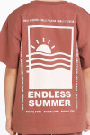 Kahve Endless Summer Sırt Baskılı 5-9 Yaş Takım - 2494-3