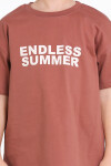 Kahve Endless Summer Sırt Baskılı 5-9 Yaş Takım - 2494-3