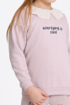 Kız Çocuk Gül Kurusu Everything Is Cool Baskı 3-7 Yaş Takım - 23282-2