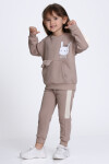 Kız Çocuk Kahve Little Cutie Baskı 1-5 Yaş Takım - 23304-4
