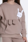 Kız Çocuk Kahve Little Cutie Baskı 1-5 Yaş Takım - 23304-4