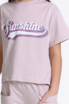 Lila Sunshine Baskı 5-9 Yaş Takım - 2403-3
