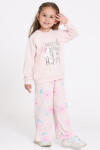 Kız Çocuk Pudra Ballet & Unicorns Make Me Happy Baskı 1-5 Yaş Takım - 23278-3