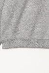 Erkek Çocuk Gri Bisiklet Yaka Basic 5-13 Yaş Sweatshirt- 3535-4