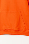 Erkek Çocuk Turuncu Bisiklet Yaka Kanguru Cepli 5-13 Yaş Sweatshirt- 3534-10
