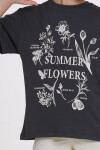 Füme Summer Flowers Baskılı 9-13 Yaş Takım - 2482-2