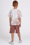 Kahve Count My Stripes Baskılı 5-9 Yaş Takım - 2505-3