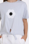 Mavi Bloom With Love Baskılı 5-13 Yaş Tişört - 2520-3